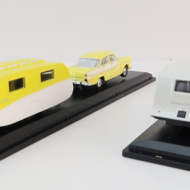 Road Ragers Australian Holden FB & FJ  Twin Cruiser Caravan Set - Scale 1:87