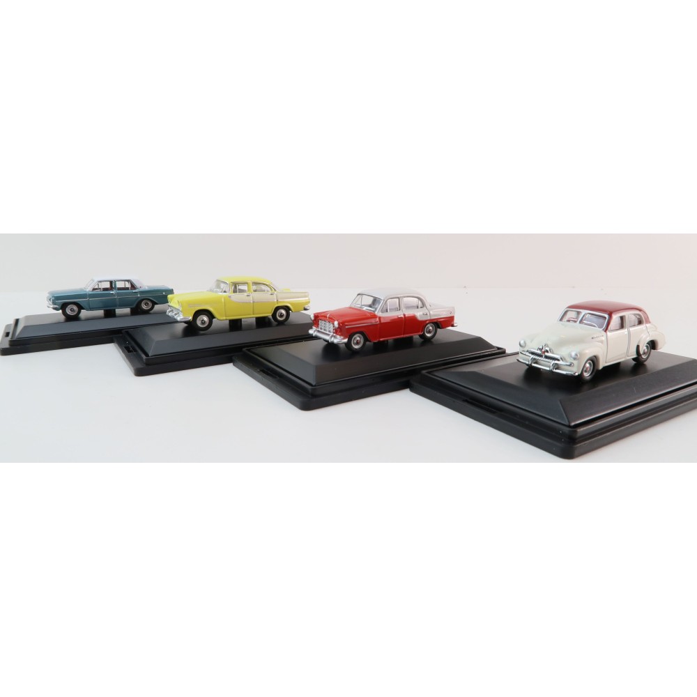 Road Ragers Australian Holden Set FB Sedan , FC Sedan, FJ Sedan & EH Sedan 1:87 