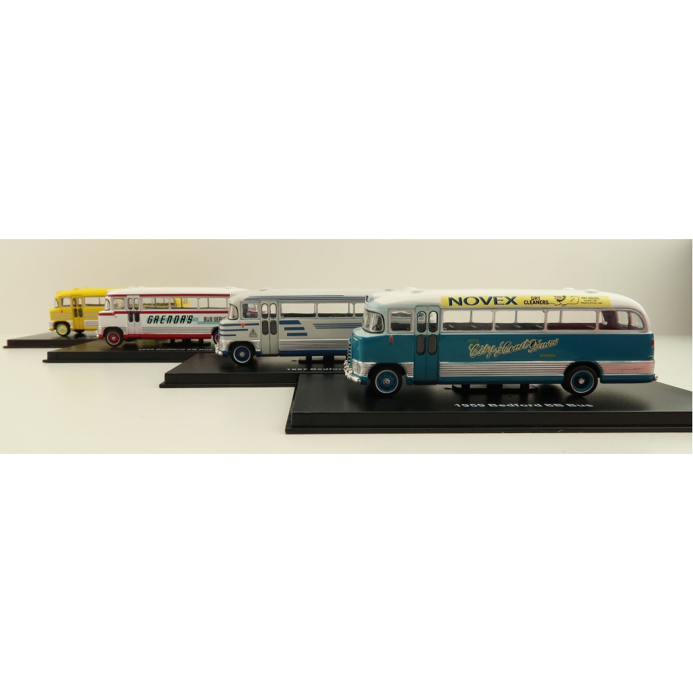 Road Ragers - Australien Bedford SB Bus - 4 Bus Set - Scale 1:87