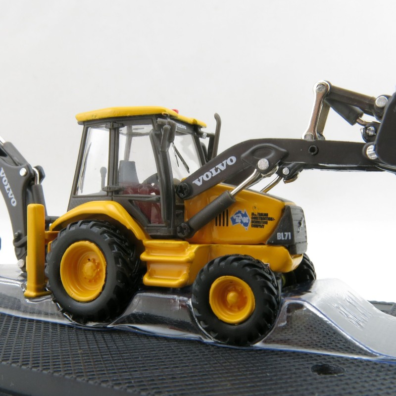 Road Ragers - Volvo BL71 Backhoe Loader Australian Constrution & Demolition Company - Scale 1:87