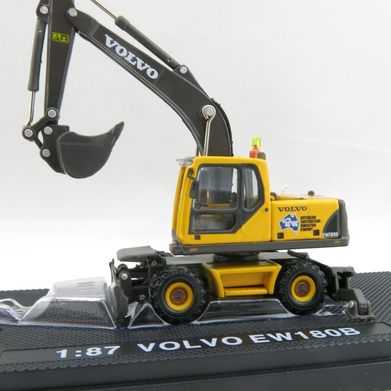 Road Ragers - Volvo EW180 B Mobile Wheeled Excavator Australian Constrution & Demolition Company - Scale 1:87