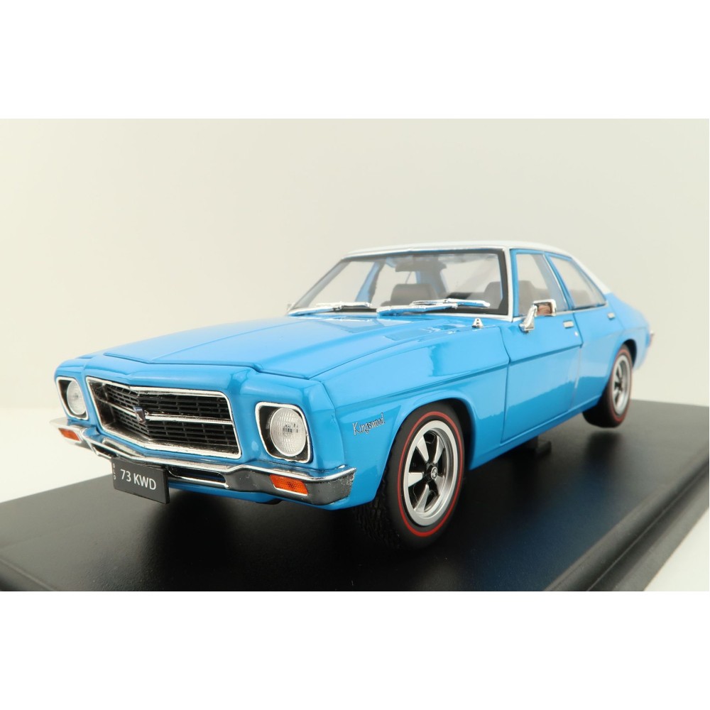 DDA Collectibles DDA311 - 1973 Holden HQ Monaro Kingswood 4 Door Super Blue White Roof - Scale 1:24