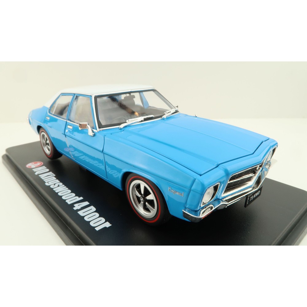 DDA Collectibles DDA311 - 1973 Holden HQ Monaro Kingswood 4 Door Super Blue White Roof - Scale 1:24