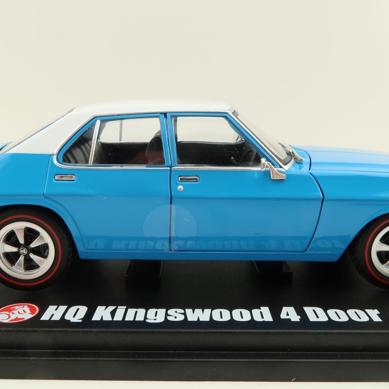 DDA Collectibles DDA311 - 1973 Holden HQ Monaro Kingswood 4 Door Super Blue White Roof - Scale 1:24