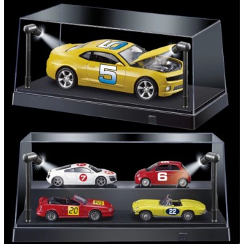 DDA Display Case Box Show Case with LED Light Black Models Scale 1:24 1:32 1:43 1:50 1:64