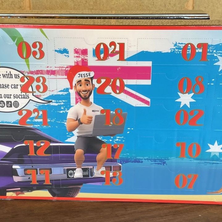 OZ Wheels Christmas  Advent Calendar - 25 Cars Included - Scale 1:64