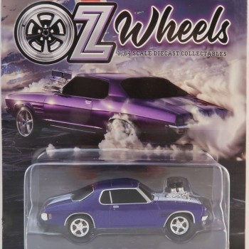 OZ Wheels - Holden HQ Monaro Burnout Car Purple Hanful Scale 1:64
