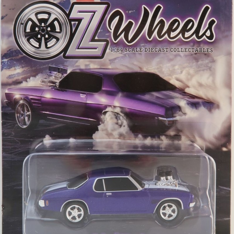 OZ Wheels - Holden HQ Monaro Burnout Car Purple Hanful Scale 1:64
