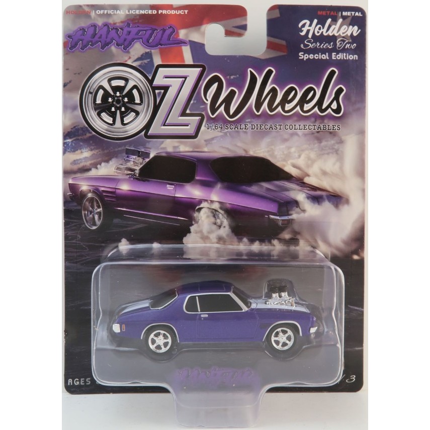 OZ Wheels - Holden HQ Monaro Burnout Car Purple Hanful Scale 1:64