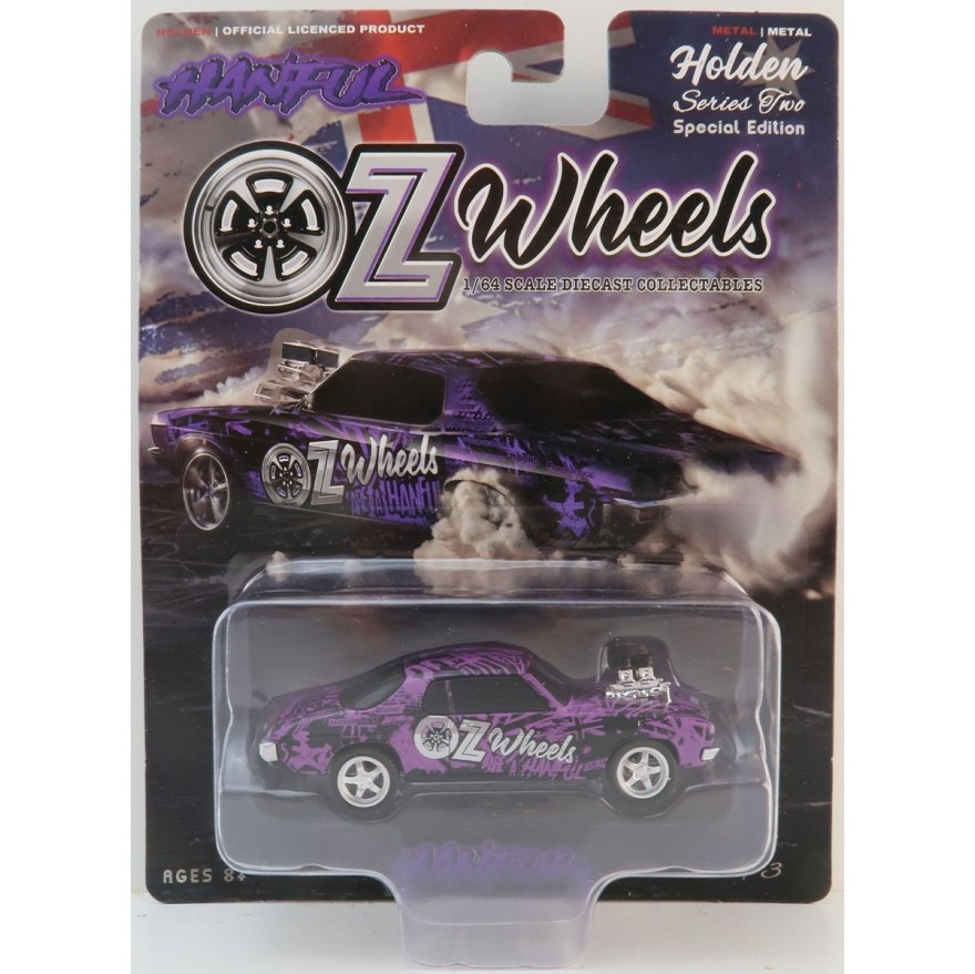OZ Wheels - Holden HQ Monaro Hanful Purple Burnout Car Custom Wrapped  Scale 1:64