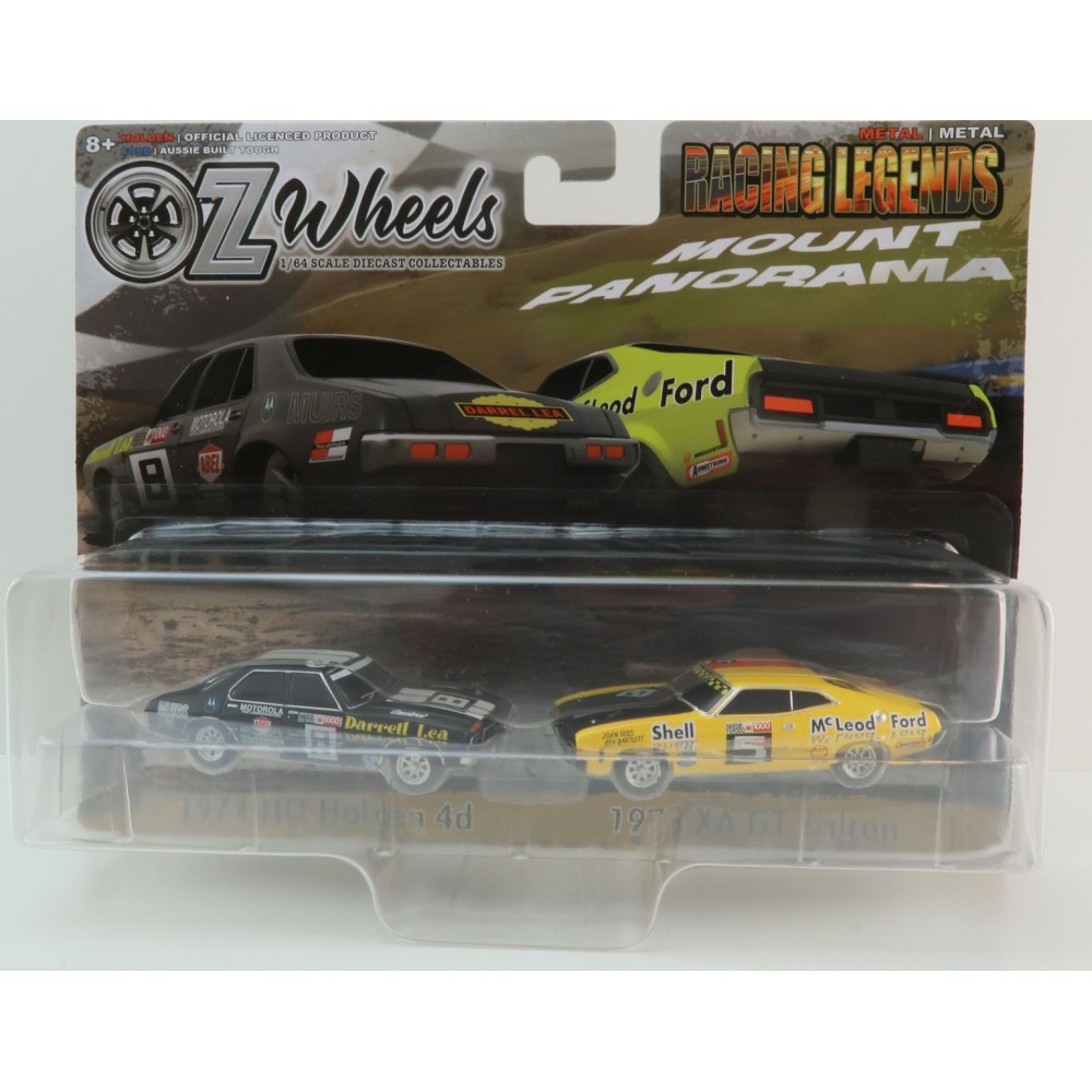 OZ Wheels Series 2 - 1974 Holden HQ 4d No 8 & 1973 XA GT Ford Falcon No 5 Twin Set - 1:64
