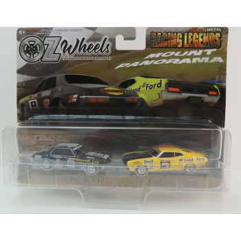 OZ Wheels Series 2 - 1974 Holden HQ 4d No 8 & 1973 XA GT Ford Falcon No 5 Twin Set - 1:64