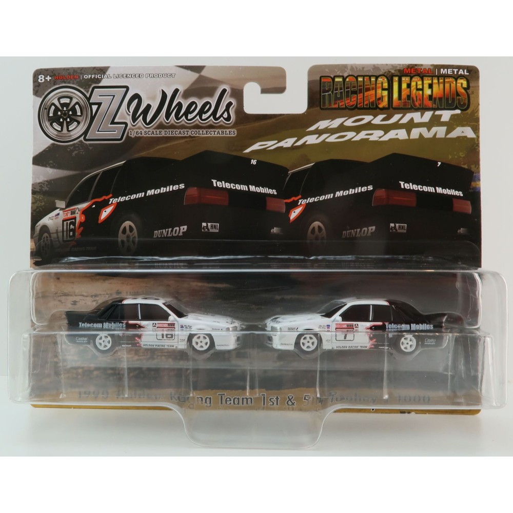 OZ Wheels Series 2 - 1990 Holden Racing Legends HRT No 16 & No 7 1st & 5th Tooheys 1000 Twin Set - 1:64