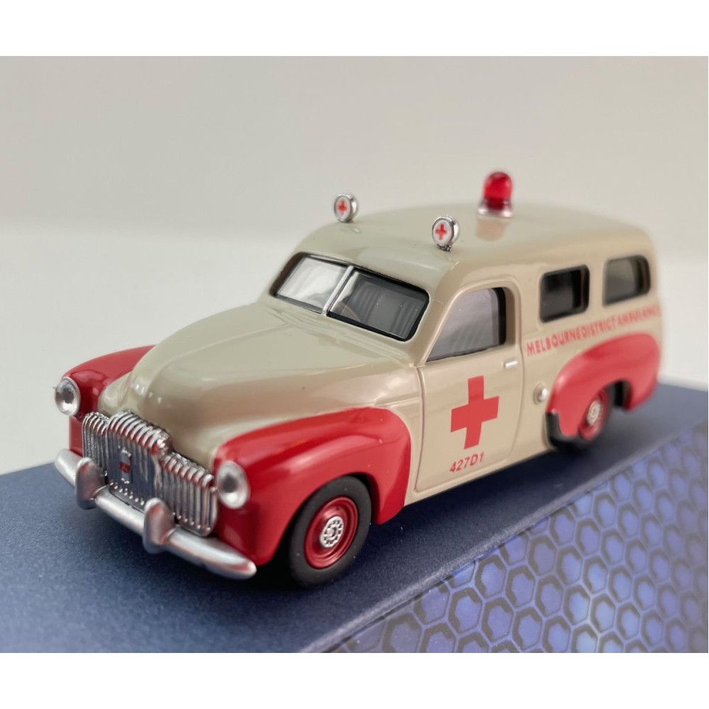 DDA Collectibles DDA164005 - 1955 Holden FJ Station Wagon Panel Van Melbourne Ambulance - Scale 1:64