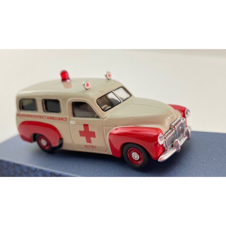 DDA Collectibles DDA164005 - 1955 Holden FJ Station Wagon Panel Van Melbourne Ambulance - Scale 1:64