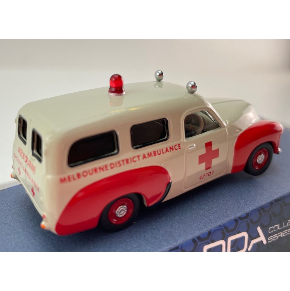 DDA Collectibles DDA164005 - 1955 Holden FJ Station Wagon Panel Van Melbourne Ambulance - Scale 1:64