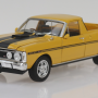 DDA Collectibles DDA2488 - 1971 Ford Falcon XY GTHO Ute 351 T-Bar Auto - Yellow Ochre - Scale 1:24