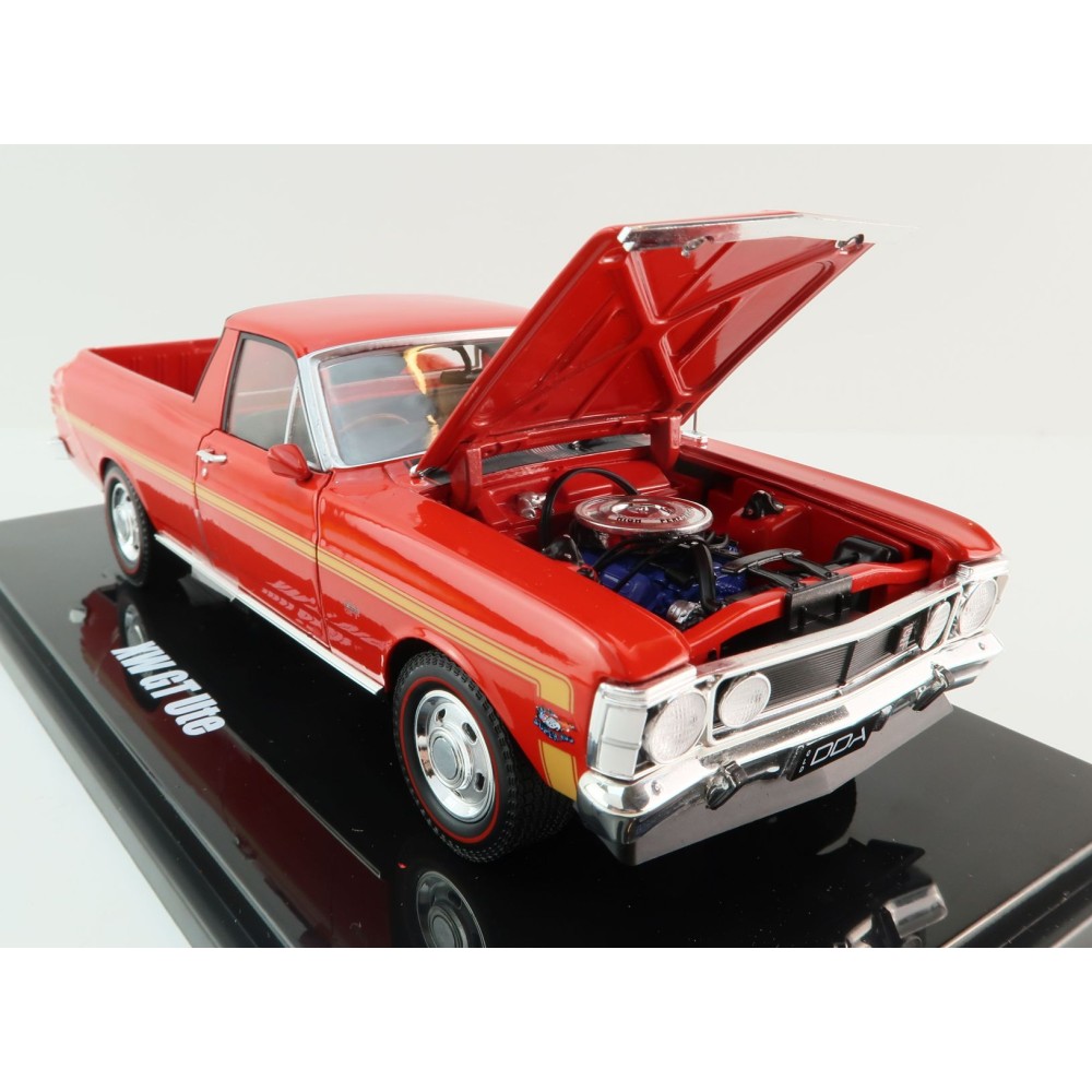 DDA Collectibles DDA2489 - 1970 Ford Falcon XW GTHO Ute 351 T-Bar Auto - Red - Scale 1:24