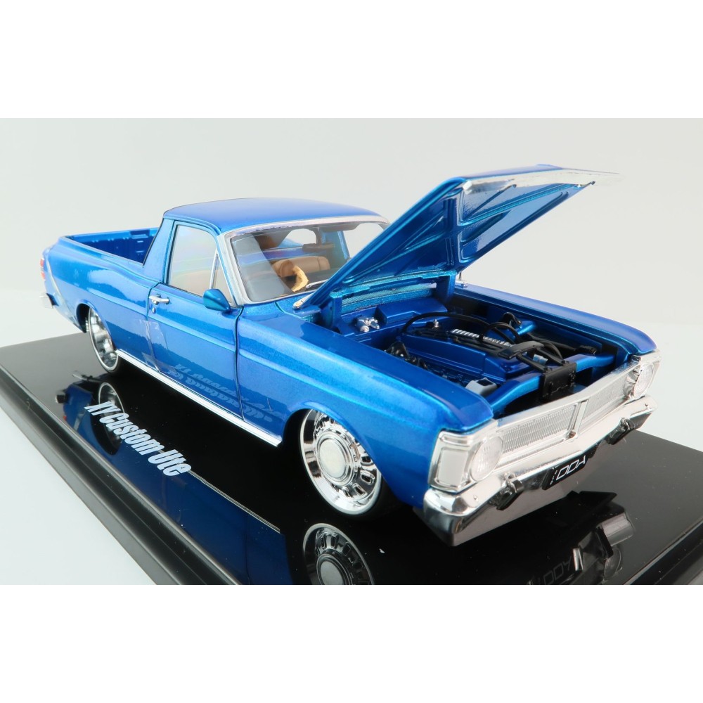 DDA Collectibles DDA2491 - Ford Falcon XY GTHO Custom Ute Barra Engine Supercharged Blue - Scale 1:24