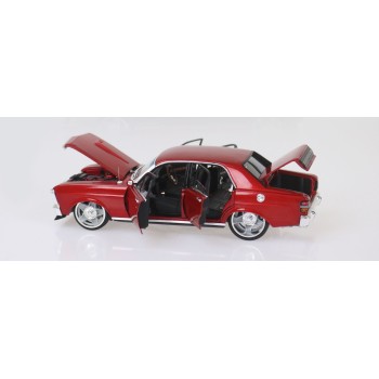 DDA Collectibles DDA2492 - Custom Ford Falcon XY Candy Red  with a Supercharged Barra Engine - Scale 1:24