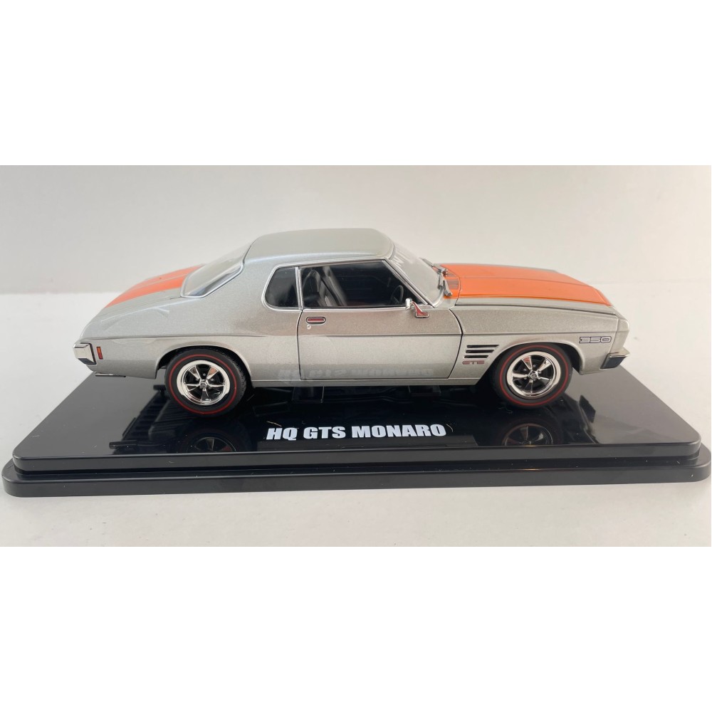 DDA Collectibles DDA326 - Holden HQ GTS 350 Monaro Coupe Silver / Orange Stripes - Scale 1:24