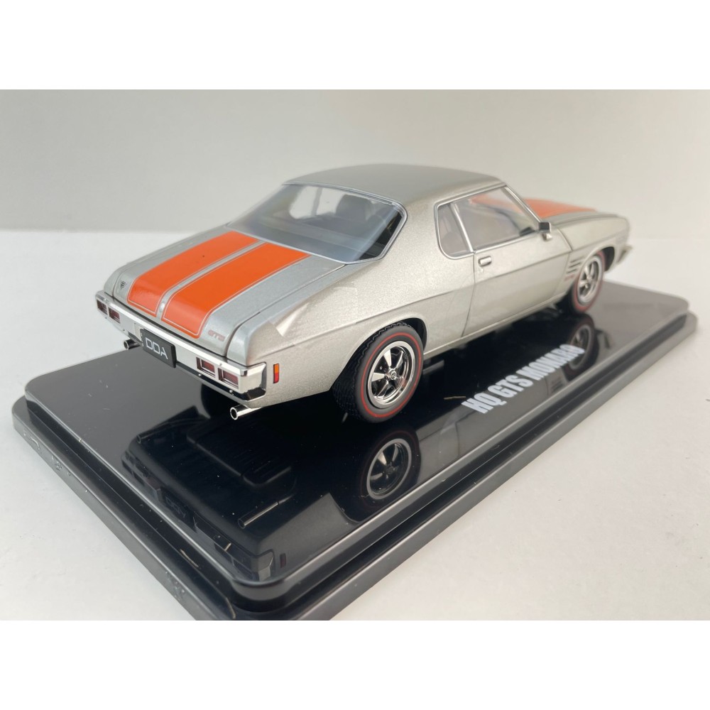 DDA Collectibles DDA326 - Holden HQ GTS 350 Monaro Coupe Silver / Orange Stripes - Scale 1:24