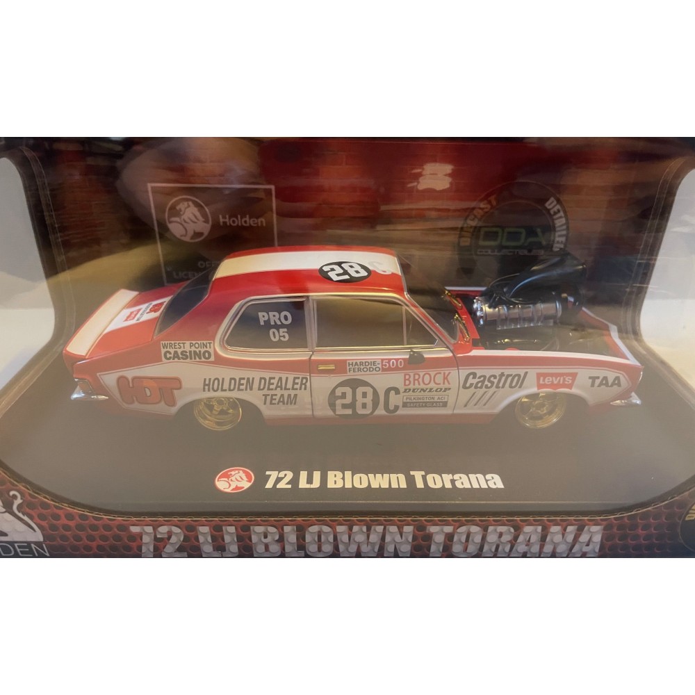 DDA Collectibles DDA608C - 1972 Holden LJ Torana Brock Drag Car No 28C Chase Car - Scale 1:24