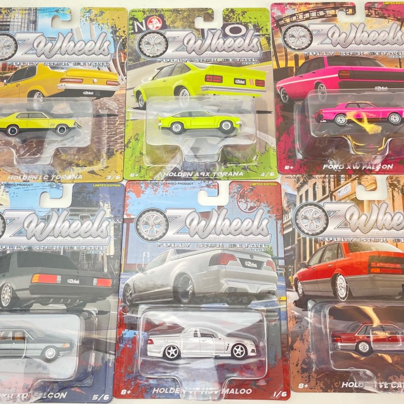 OZ Wheels - Fully Sick Detail Release 1 Set Of 6 Cars Holden and Ford - 1:64