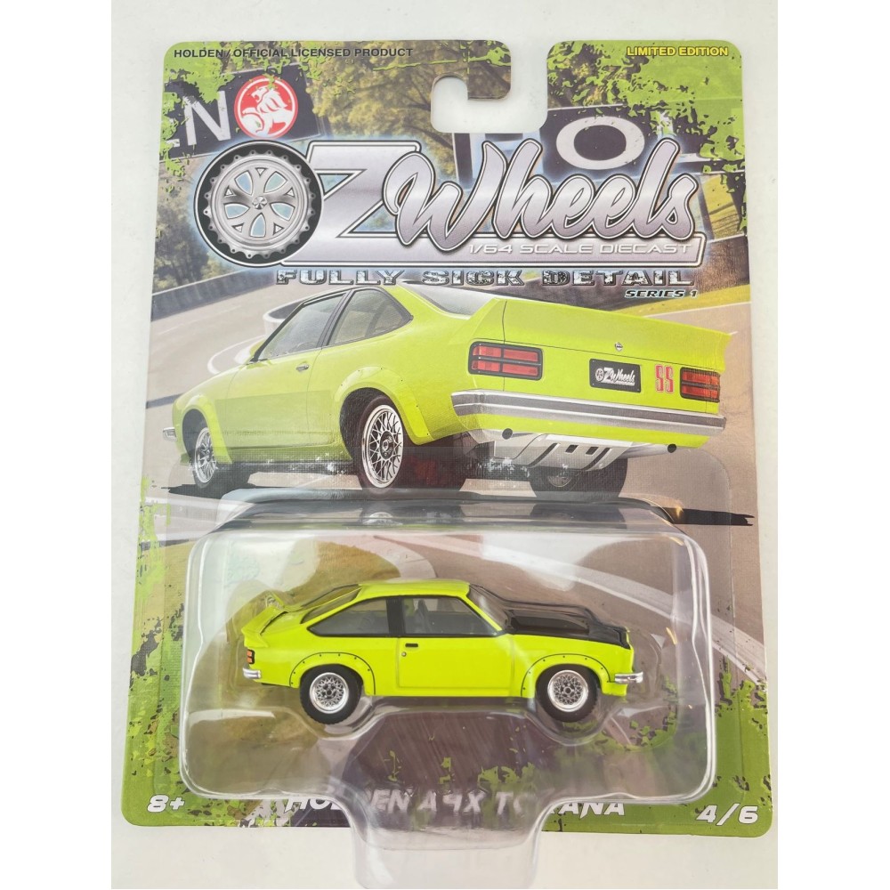 OZ Wheels - Holden AX9 Torana Barbados Green No 4 Fully Sick Detail R1 - 1:64
