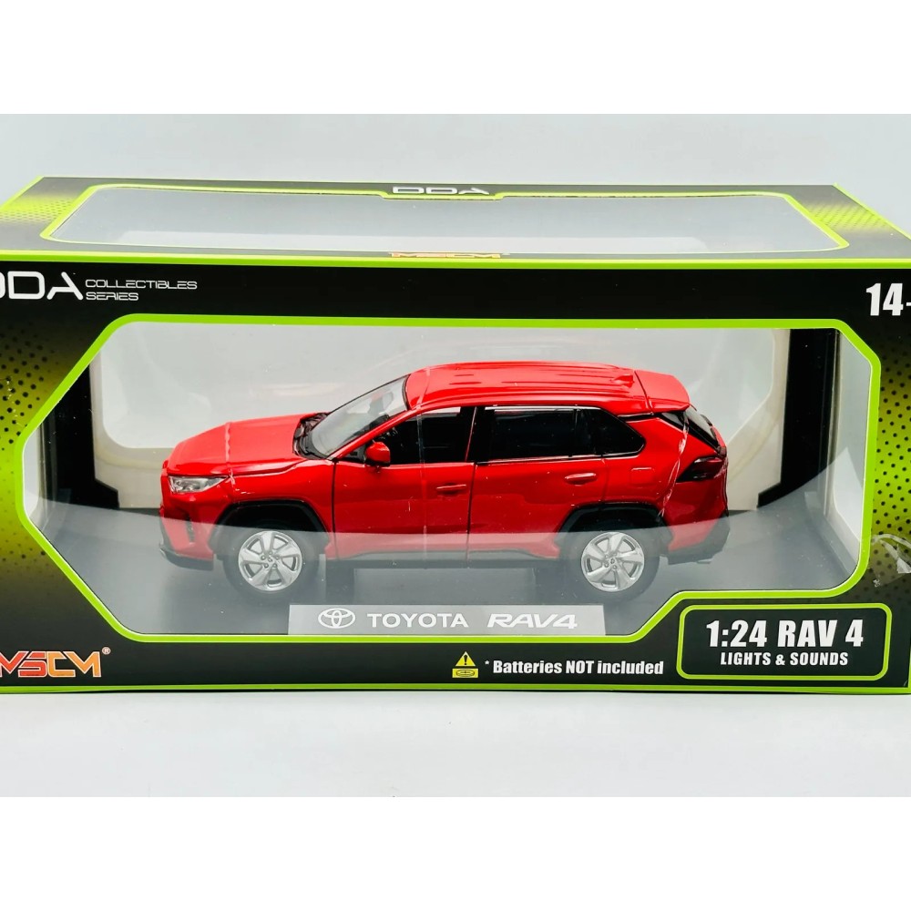 DDA Collectibles DDA124003 - Toyota RAV4 With Lights & Sounds Red - Scale 1:24  
