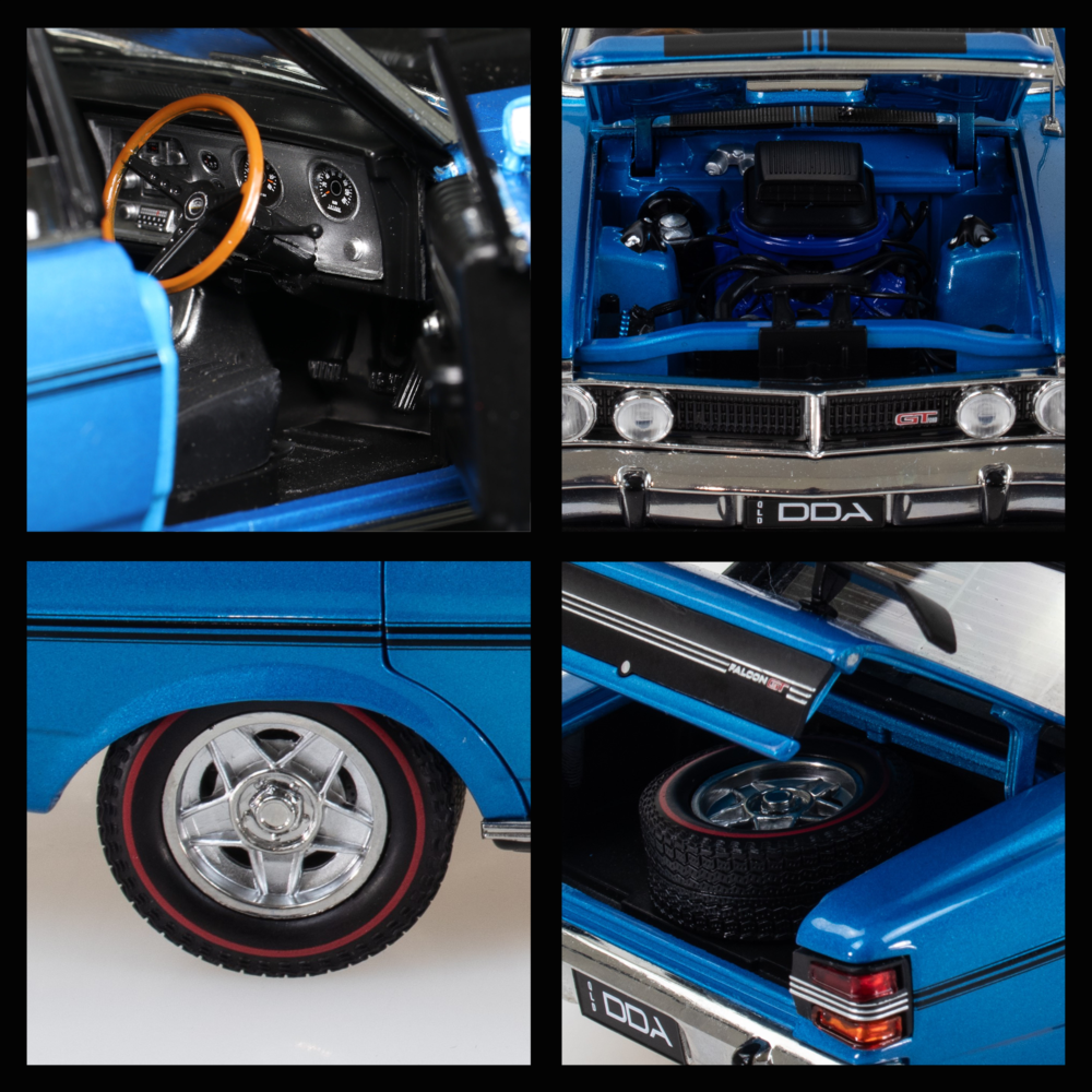 DDA Collectibles DDA2498 - Ford Falcon XY GTHO Electric Blue - Scale 1:24