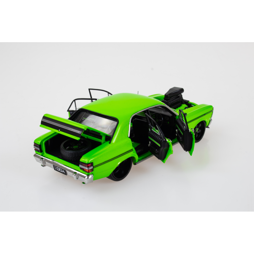 DDA Collectibles DDA2499 - Ford Falcon XY GTHO Custom Supercharged Lime Green - Scale 1:24