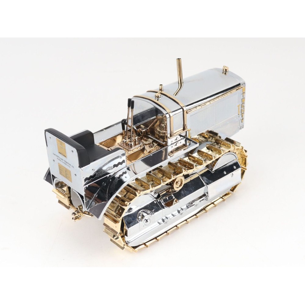 Diecast Masters 85760 Cat Caterpillar Twenty Tractor 100th Anniversary Chrome Gold Plate New 2025 - Scale 1:16