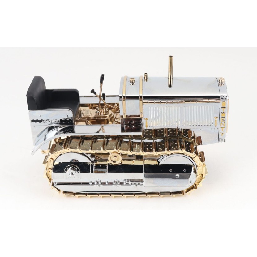 Diecast Masters 85760 Cat Caterpillar Twenty Tractor 100th Anniversary Chrome Gold Plate New 2025 - Scale 1:16