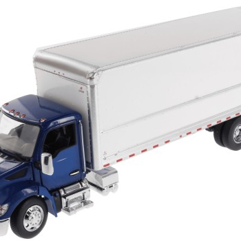 Diecast Masters 71101 - Kenworth T280 with Van Truck Box Body Blue White - Scale 1:32