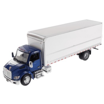 Diecast Masters 71101 - Kenworth T280 with Van Truck Box Body Blue White - Scale 1:32