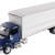 Diecast Masters 71101 - Kenworth T280 with Van Truck Box Body Blue White - Scale 1:32