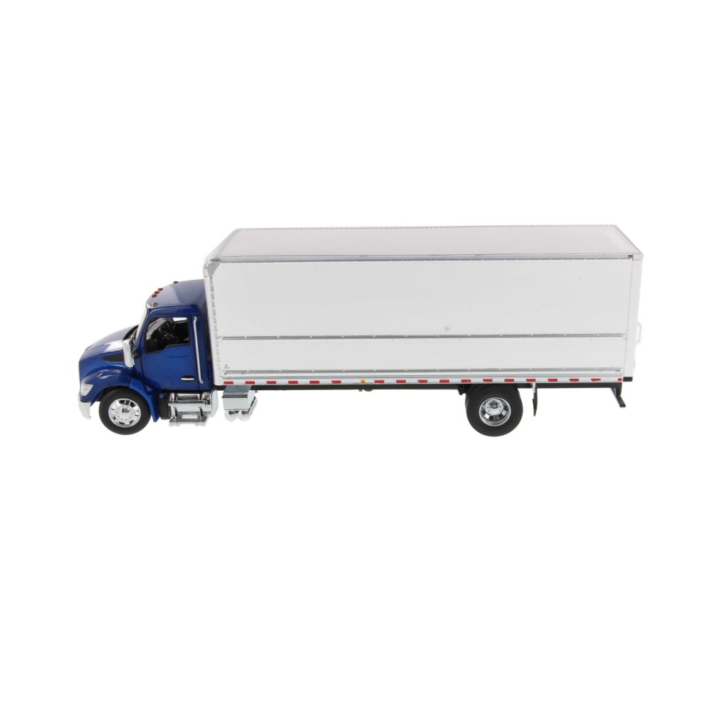 Diecast Masters 71101 - Kenworth T280 with Van Truck Box Body Blue White - Scale 1:32
