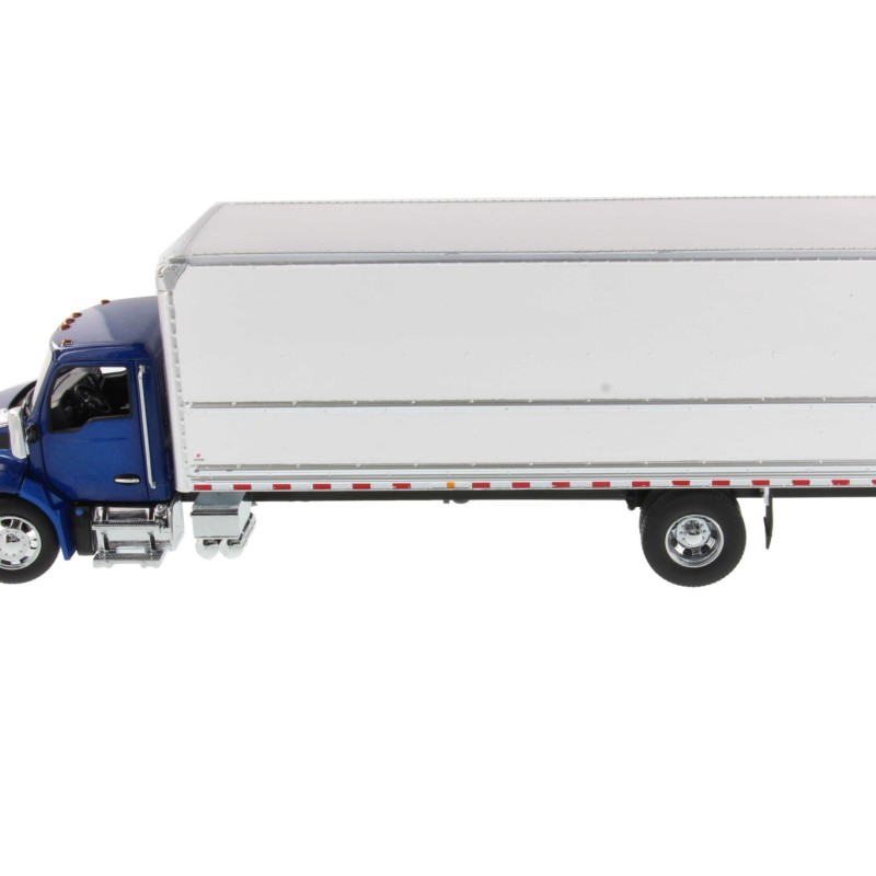 Diecast Masters 71101 - Kenworth T280 with Van Truck Box Body Blue White - Scale 1:32