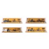 Diecast Masters 84411A - Construction Diecast Semi Lowboy Trailer and Cat Loads Set of 4 2026 - Scale 1:87