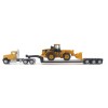 Diecast Masters 84418 - CAT CT681 Day Cab Tractor with Lowboy Trailer and CAT 950G Wheel Loader - Scale 1:87