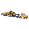 Diecast Masters 84418 - CAT CT681 Day Cab Tractor with Lowboy Trailer and CAT 950G Wheel Loader - Scale 1:87