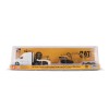 Diecast Masters 84423 - White Peterbuilt 579 Tractor With Lowboy Trailer and Cat 315C Excavator - Scale 1:87