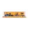 Diecast Masters 84424 - Blue Kenworth T880 Tractor with Lowboy Trailer and Cat Padfoot Roller - Scale 1:87
