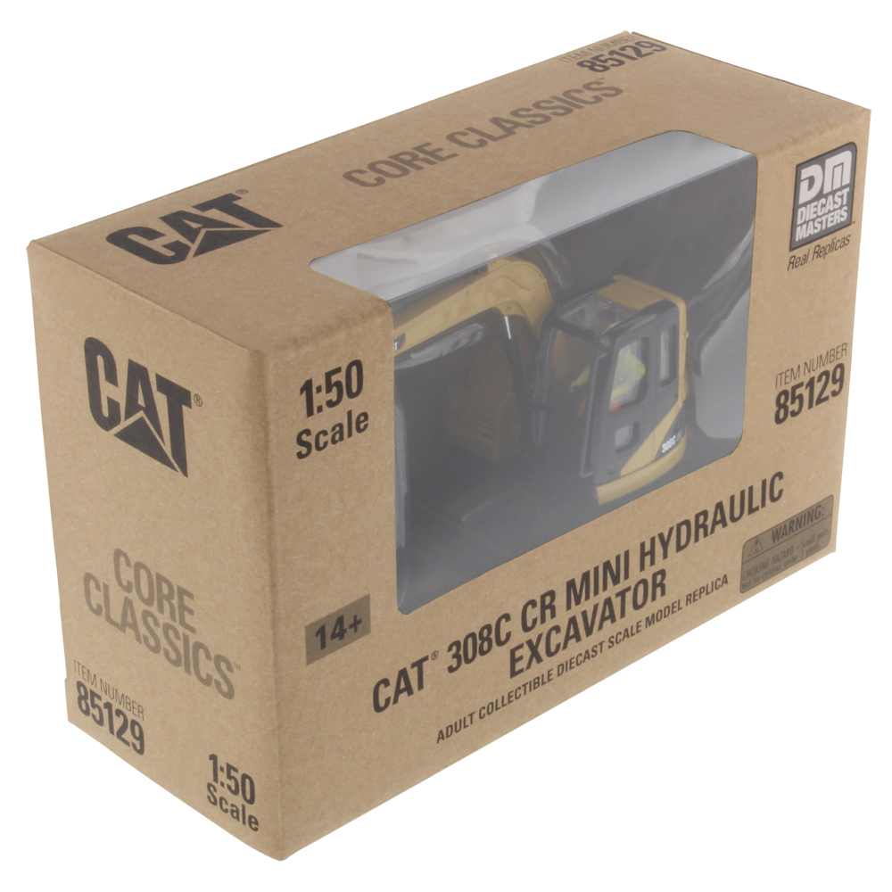 Diecast Masters 85129 C - Cat 1:50 308C CR Hydraulic Excavator Core Classic Edition - Scale 1:50