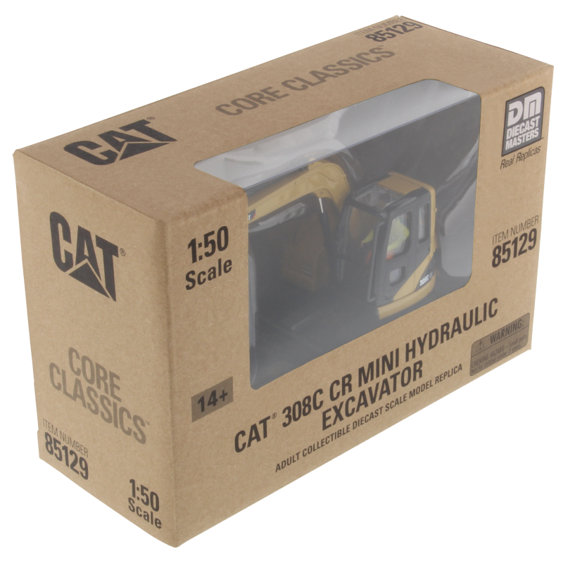 Diecast Masters 85129 C - Cat 1:50 308C CR Hydraulic Excavator Core Classic Edition - Scale 1:50