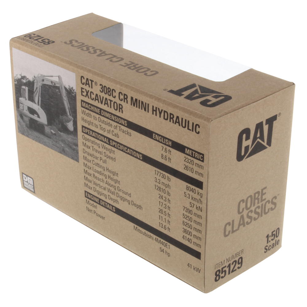 Diecast Masters 85129 C - Cat 1:50 308C CR Hydraulic Excavator Core Classic Edition - Scale 1:50