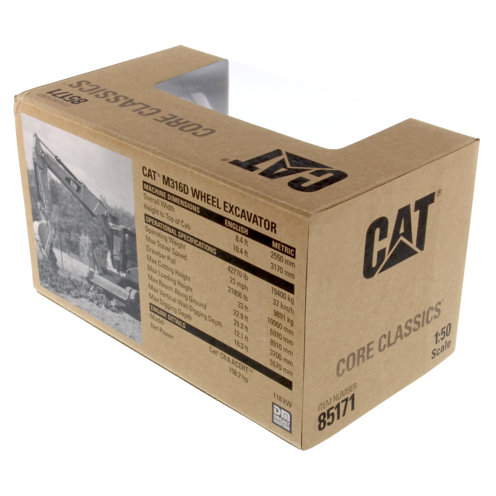 Diecast Masters 85171 C - Caterpillar M316D Wheel Excavator Core Classic Edition - Scale 1:50