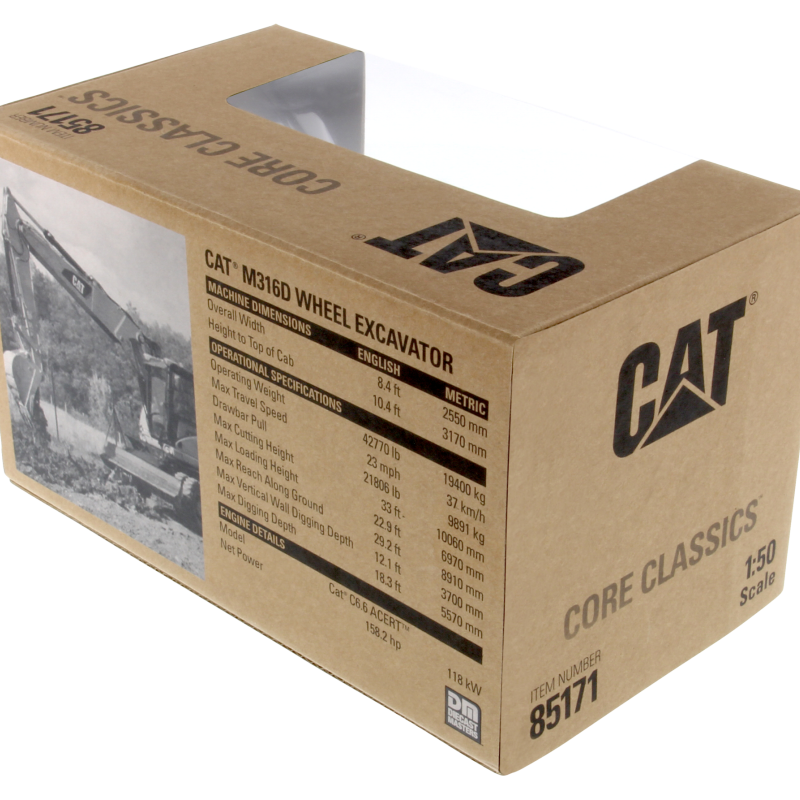 Diecast Masters 85171 C - Caterpillar M316D Wheel Excavator Core Classic Edition - Scale 1:50