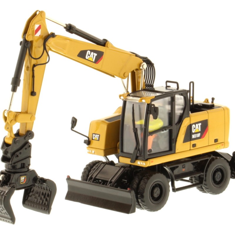 Diecast Masters 85508 - Caterpillar Cat M318F Wheeled Excavator High Line Series - Scale 1:50